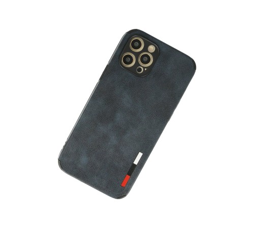 iPhone 12 Pro Kılıf Loop Deri Silikon - Lacivert