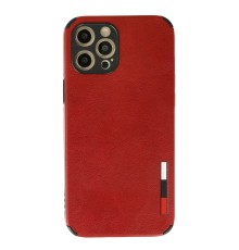iPhone 12 Pro Kılıf Loop Deri Silikon - Kırmızı