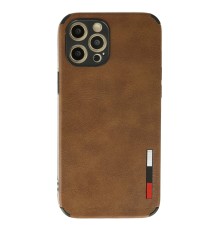 iPhone 12 Pro Max Kılıf Loop Deri Silikon - Kahverengi