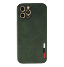 iPhone 12 Pro Max Kılıf Loop Deri Silikon - Yeşil