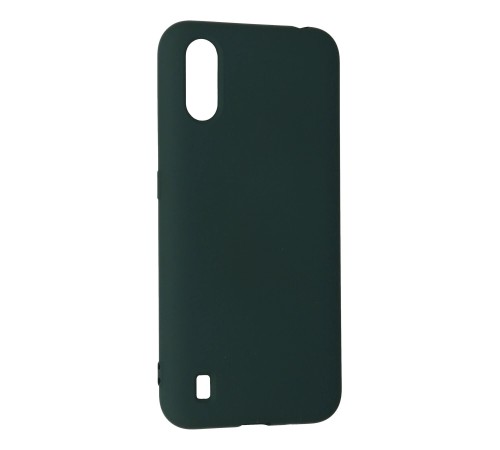 Samsung Galaxy A01 Kılıf Nano içi Kadife Silikon - Koyu Yeşil Samsung Galaxy A01 Kılıf Nano içi Kadife Silikon - Koyu Yeşil