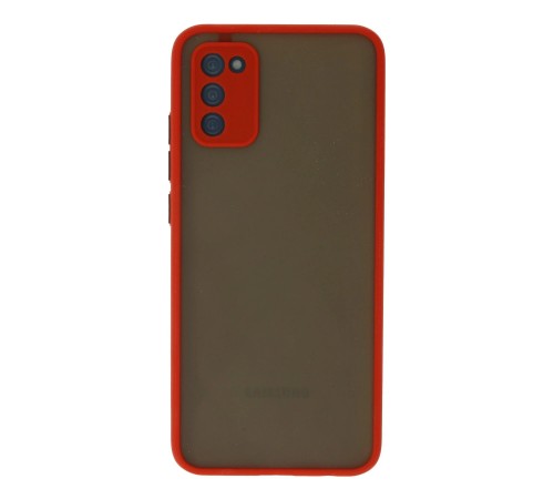 Samsung Galaxy A02S Kılıf Montreal Silikon Kapak - Kırmızı Samsung Galaxy A02S Kılıf Montreal Silikon Kapak - Kırmızı