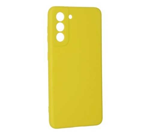 Samsung Galaxy S21 Kılıf Nano içi Kadife Silikon - Sarı Samsung Galaxy S21 Kılıf Nano içi Kadife Silikon - Sarı