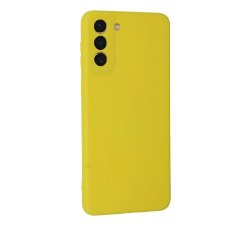 Samsung Galaxy S21 Plus Kılıf Nano içi Kadife Silikon - Sarı Samsung Galaxy S21 Plus Kılıf Nano içi Kadife Silikon - Sarı