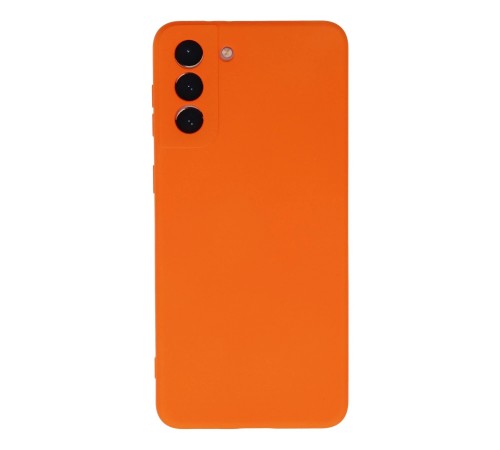 Samsung Galaxy S21 Plus Kılıf Nano içi Kadife Silikon - Turuncu Samsung Galaxy S21 Plus Kılıf Nano içi Kadife Silikon - Turuncu