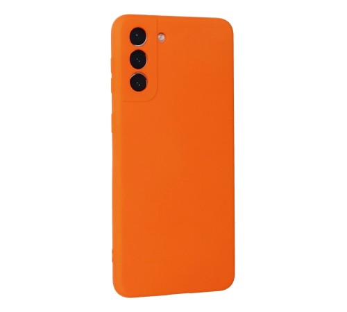 Samsung Galaxy S21 Plus Kılıf Nano içi Kadife Silikon - Turuncu Samsung Galaxy S21 Plus Kılıf Nano içi Kadife Silikon - Turuncu