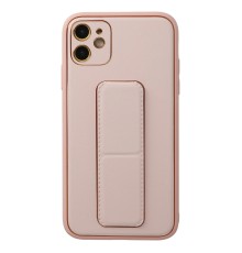iPhone 12 Kılıf Coco Deri Standlı Kapak - Pembe
