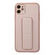 iPhone 12 Kılıf Coco Deri Standlı Kapak - Pembe