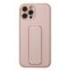 iPhone 12 Pro Kılıf Coco Deri Standlı Kapak - Pembe
