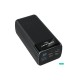 Konfulon A21S Led Işıklı Powerbank 40.000 mAh - Siyah