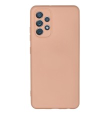 Samsung Galaxy A32 Kılıf Nano içi Kadife Silikon - Pudra