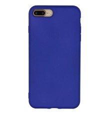 iPhone 7 Plus Kılıf Nano içi Kadife Silikon - Lacivert