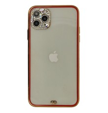 iPhone 11 Pro Kılıf Liva Taşlı Silikon - Kırmızı