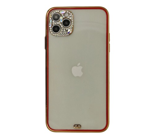 iPhone 11 Pro Kılıf Liva Taşlı Silikon - Kırmızı iPhone 11 Pro Kılıf Liva Taşlı Silikon - Kırmızı
