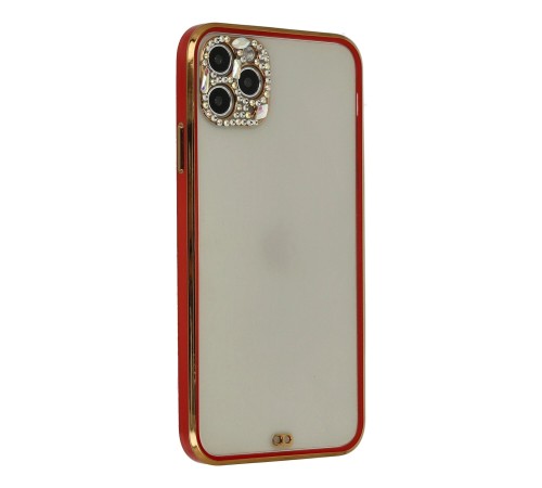 iPhone 11 Pro Kılıf Liva Taşlı Silikon - Kırmızı iPhone 11 Pro Kılıf Liva Taşlı Silikon - Kırmızı
