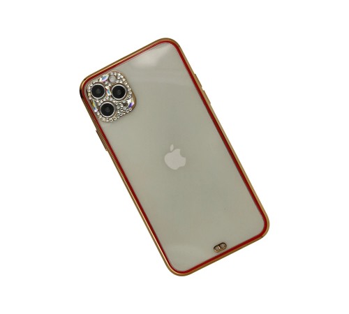 iPhone 11 Pro Kılıf Liva Taşlı Silikon - Kırmızı iPhone 11 Pro Kılıf Liva Taşlı Silikon - Kırmızı