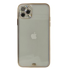 iPhone 11 Pro Kılıf Liva Taşlı Silikon - Mor