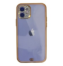 iPhone 12 Kılıf Liva Taşlı Silikon - Pembe