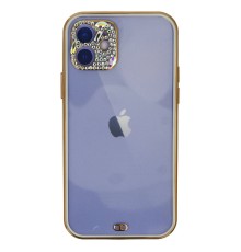 iPhone 12 Kılıf Liva Taşlı Silikon - Beyaz