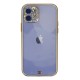 iPhone 12 Kılıf Liva Taşlı Silikon - Beyaz