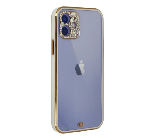 iPhone 12 Kılıf Liva Taşlı Silikon - Beyaz iPhone 12 Kılıf Liva Taşlı Silikon - Beyaz