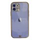 iPhone 12 Kılıf Liva Taşlı Silikon - Mor
