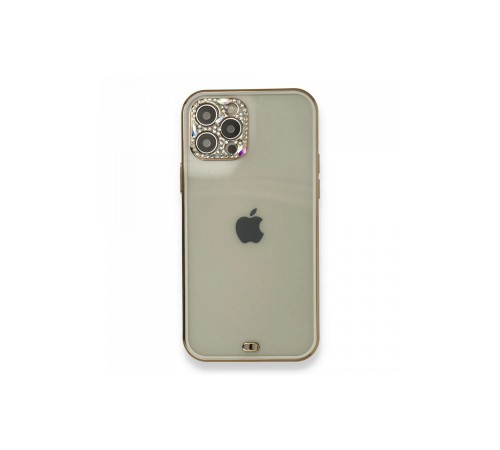 iPhone 12 Pro Kılıf Liva Taşlı Silikon - Beyaz iPhone 12 Pro Kılıf Liva Taşlı Silikon - Beyaz