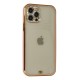 iPhone 12 Pro Max Kılıf Liva Taşlı Silikon - Pembe