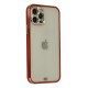 iPhone 12 Pro Max Kılıf Liva Taşlı Silikon - Kırmızı