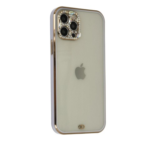iPhone 12 Pro Max Kılıf Liva Taşlı Silikon - Mor iPhone 12 Pro Max Kılıf Liva Taşlı Silikon - Mor