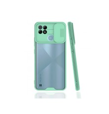 Realme C21 Kılıf Platin Kamera Koruma Silikon - Açık Yeşil