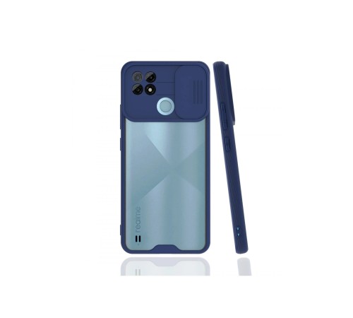 Realme C21 Kılıf Platin Kamera Koruma Silikon - Lacivert Realme C21 Kılıf Platin Kamera Koruma Silikon - Lacivert