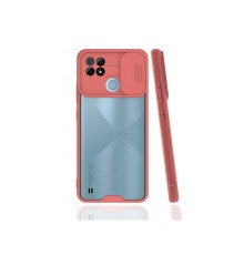 Realme C21 Kılıf Platin Kamera Koruma Silikon - Pembe