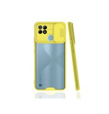 Realme C21 Kılıf Platin Kamera Koruma Silikon - Sarı
