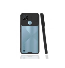 Realme C21 Kılıf Platin Kamera Koruma Silikon - Siyah