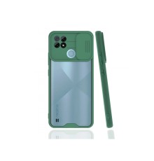 Realme C21 Kılıf Platin Kamera Koruma Silikon - Yeşil