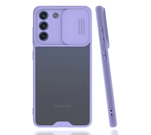 Samsung Galaxy S21 FE Kılıf Platin Kamera Koruma Silikon - Lila Samsung Galaxy S21 FE Kılıf Platin Kamera Koruma Silikon - Lila