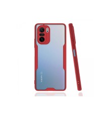 Xiaomi Poco F3 Kılıf Platin Silikon - Kırmızı