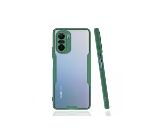 Xiaomi Poco F3 Kılıf Platin Silikon - Yeşil Xiaomi Poco F3 Kılıf Platin Silikon - Yeşil