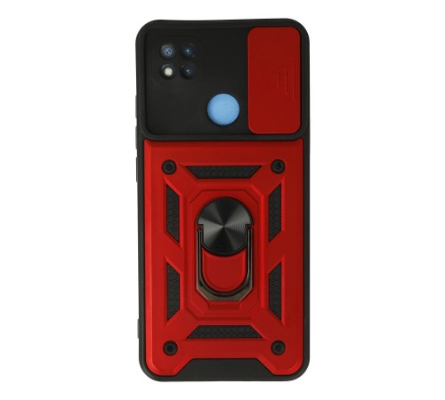 Xiaomi Redmi 9C Kılıf Pars Lens Yüzüklü Silikon - Kırmızı Xiaomi Redmi 9C Kılıf Pars Lens Yüzüklü Silikon - Kırmızı