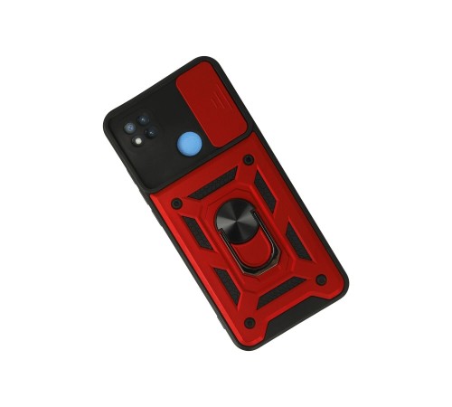 Xiaomi Redmi 9C Kılıf Pars Lens Yüzüklü Silikon - Kırmızı Xiaomi Redmi 9C Kılıf Pars Lens Yüzüklü Silikon - Kırmızı