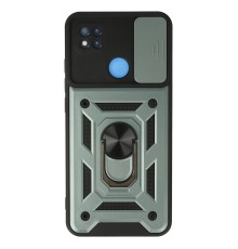 Xiaomi Redmi 9C Kılıf Pars Lens Yüzüklü Silikon - Yeşil