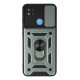 Xiaomi Redmi 9C Kılıf Pars Lens Yüzüklü Silikon - Yeşil