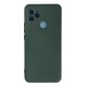 General Mobile GM 21 Kılıf Nano içi Kadife Silikon - Koyu Yeşil