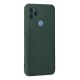 General Mobile GM 21 Kılıf Nano içi Kadife Silikon - Koyu Yeşil