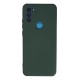 General Mobile GM 21 Plus Kılıf Nano içi Kadife Silikon - Koyu Yeşil