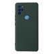 General Mobile GM 21 Pro Kılıf Nano içi Kadife Silikon - Koyu Yeşil