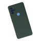 General Mobile GM 21 Pro Kılıf Nano içi Kadife Silikon - Koyu Yeşil
