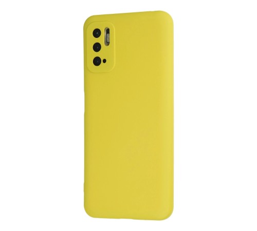 Xiaomi Redmi Note 10 5G Kılıf Nano içi Kadife Silikon - Sarı