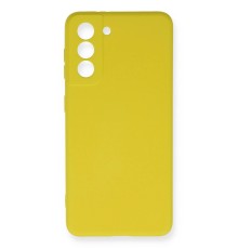 Samsung Galaxy S21 FE Kılıf Nano içi Kadife Silikon - Sarı
